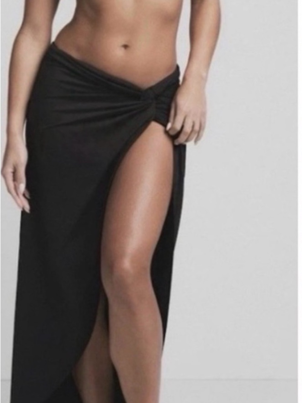 Skims Signature Swim Women’s Recycled Sarong Maxi Skirt Onyx